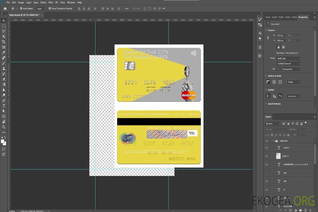 Mastercard de la Banque Argentine de la Ville de Buenos Aires template Mastercard de la Banque Argentine de la Ville de Buenos Aires template